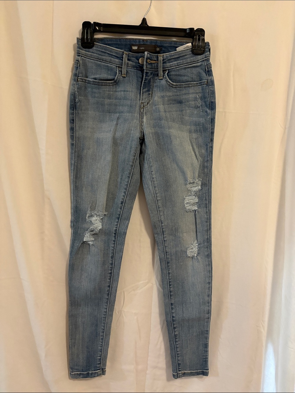 Levi’s Light Blue Distressed Skinny Women's Leggings Jeans
